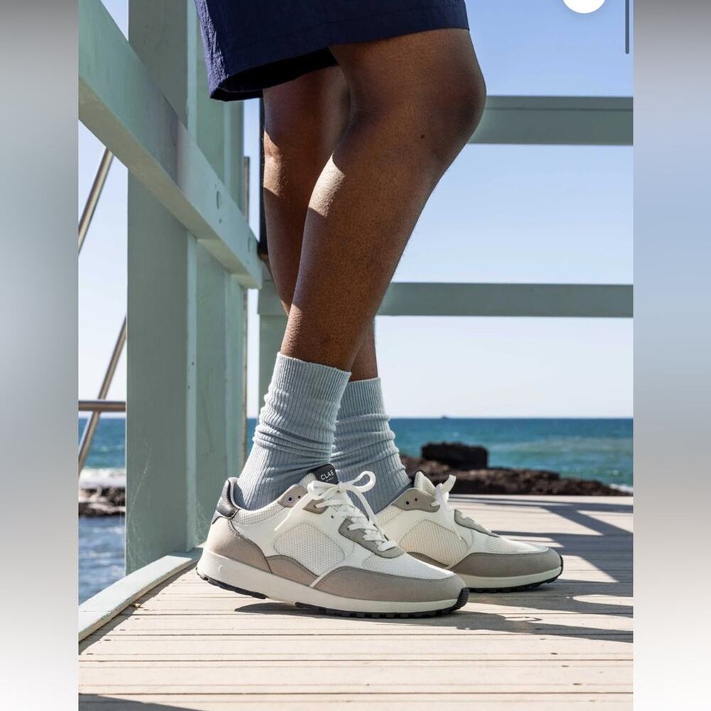 Clae Joshua Sneaker Microchip White Navy